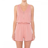 Womens-French Terry Sleeveless Romper