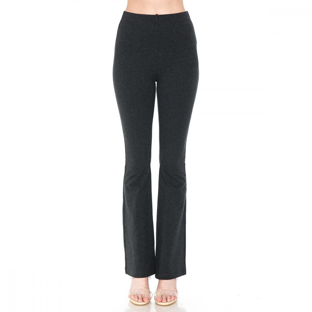 Women's Pull On High Rise Elasticized Waistband Flare Pants