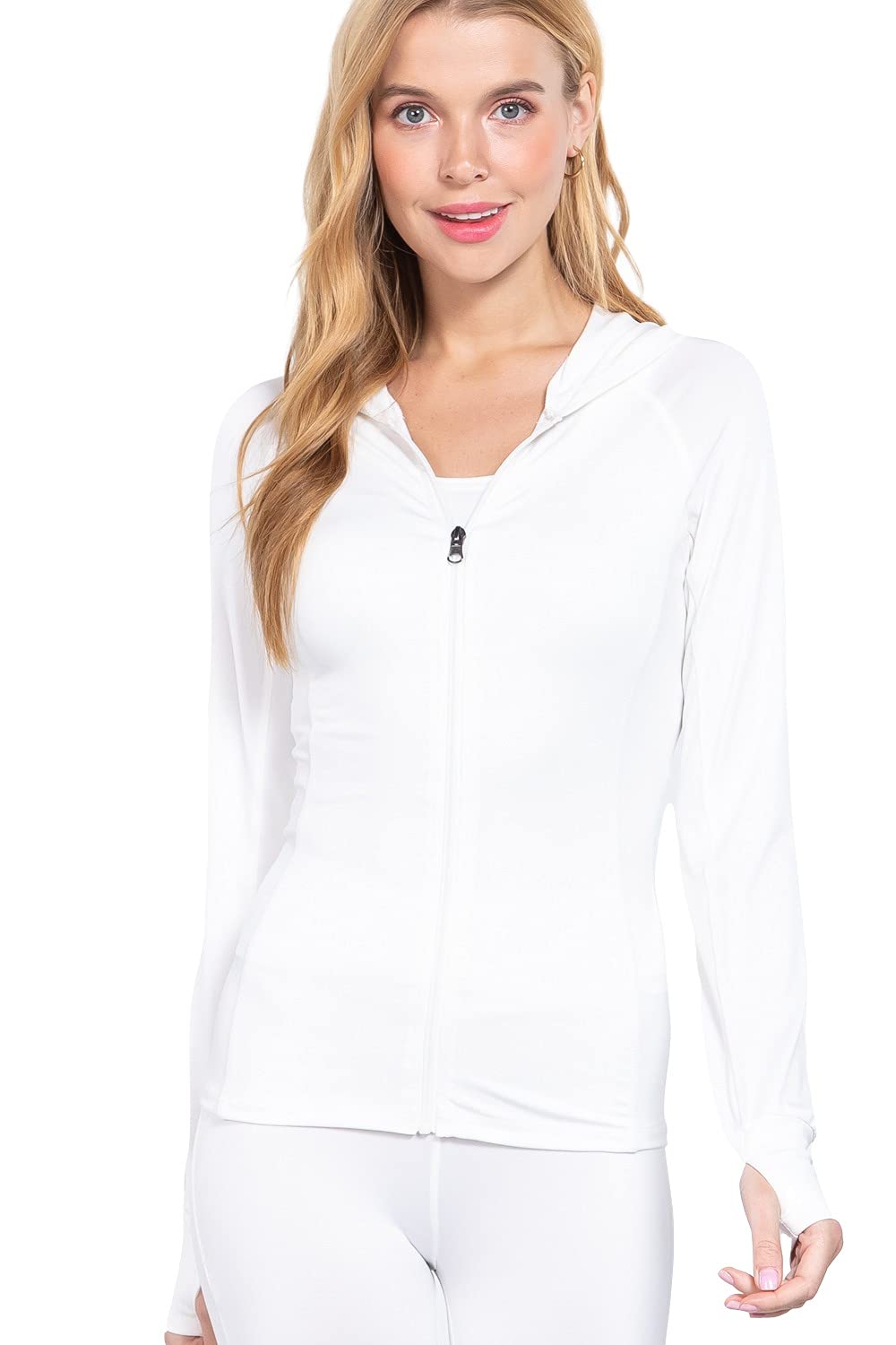 Women's Zip Up Long Sleeves Jogger Hoodie Workout Track Jacket Sweater