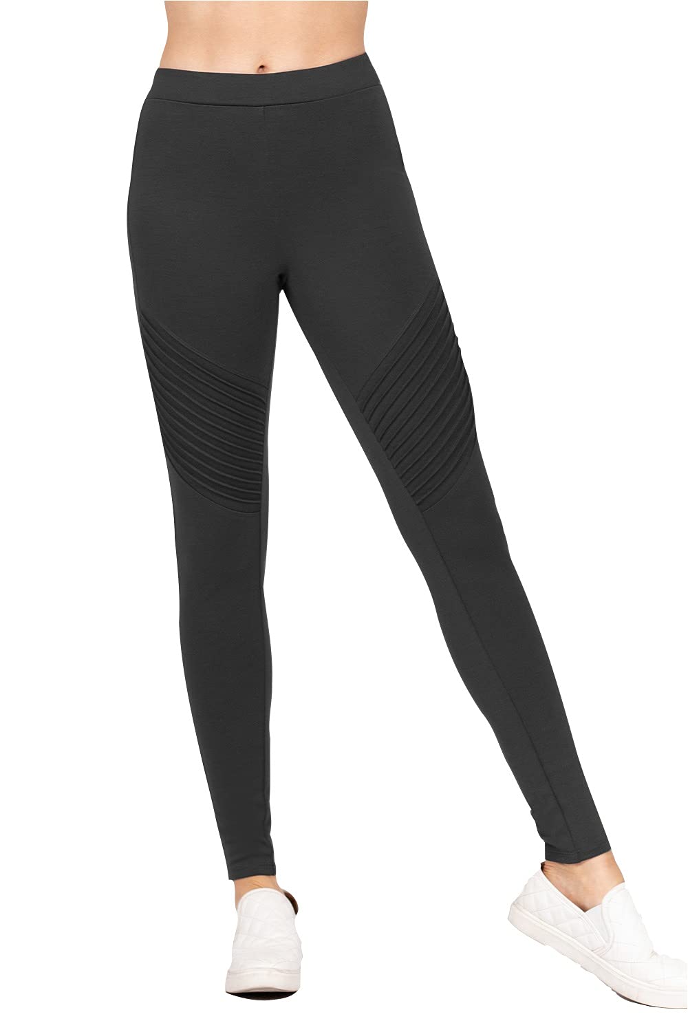 Khanomak Women's Pintuck Detail Long Ponte Pants