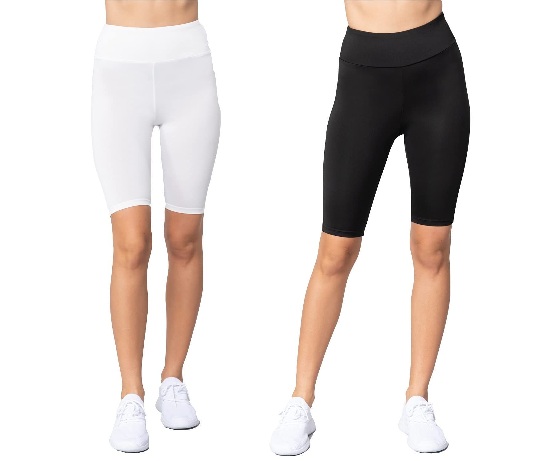 Khanomak Women's Biker High Waist Yoga Workout Shorts