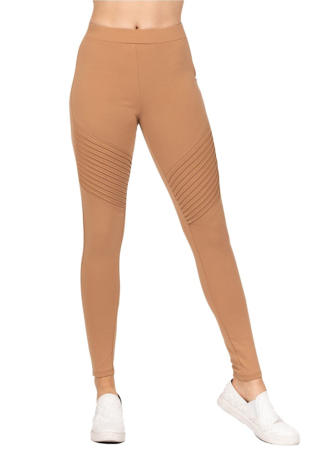 Khanomak Women's Pintuck Detail Long Ponte Pants