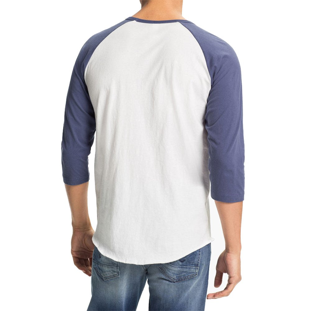 Men's Plain Baseball Athletic 3/4 Sleeve 100% Cotton Tee Shirt (Burgundy&White)