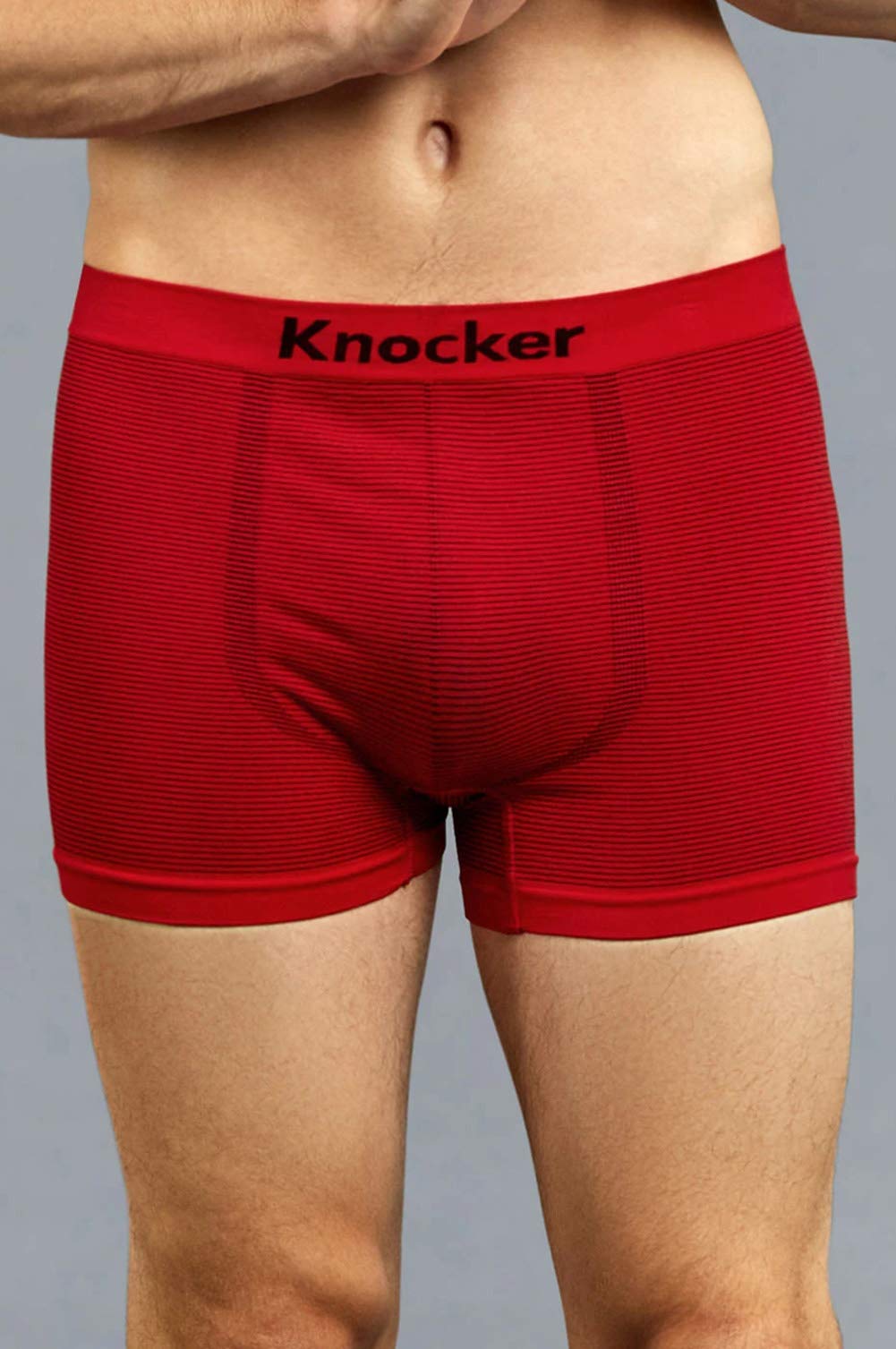 Men's 6 Pack One Size Knocker Seamless Boxer Briefs Underwear Assorted Colors (OneSize, Assorted Colors)