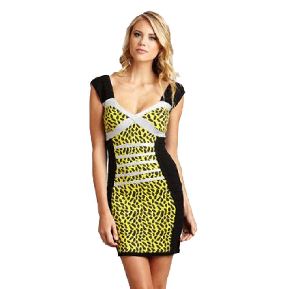 Unique Animal Print Bandage Dress Bodycon By Wow Couture