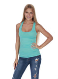 Hollywood Star Fashion Women's Racerback Stretch Long Tee Basic Top