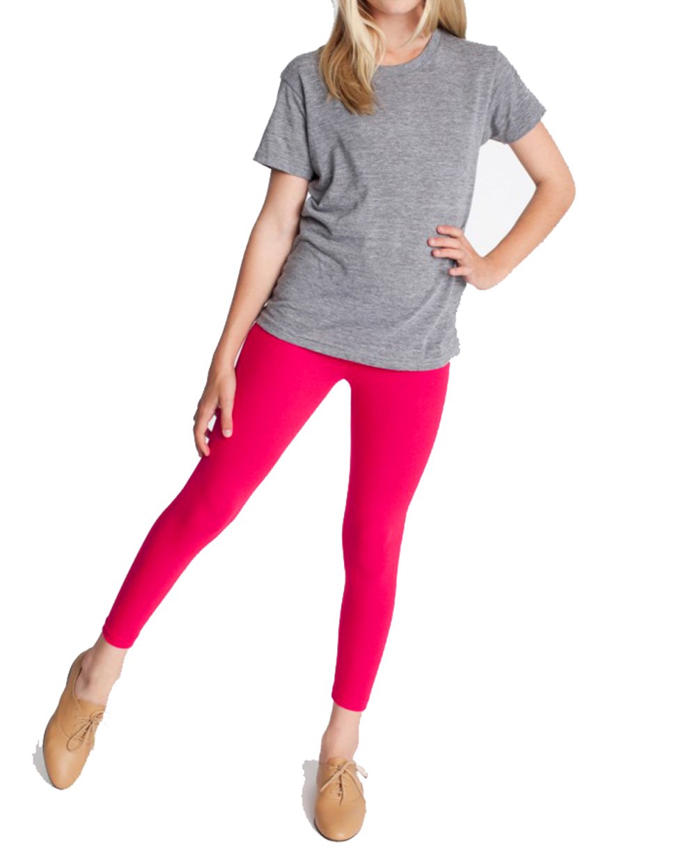 Khanomak Kids Girls full Length Cotton Leggings Tights pants (Sizes 2T- 12 Yrs)