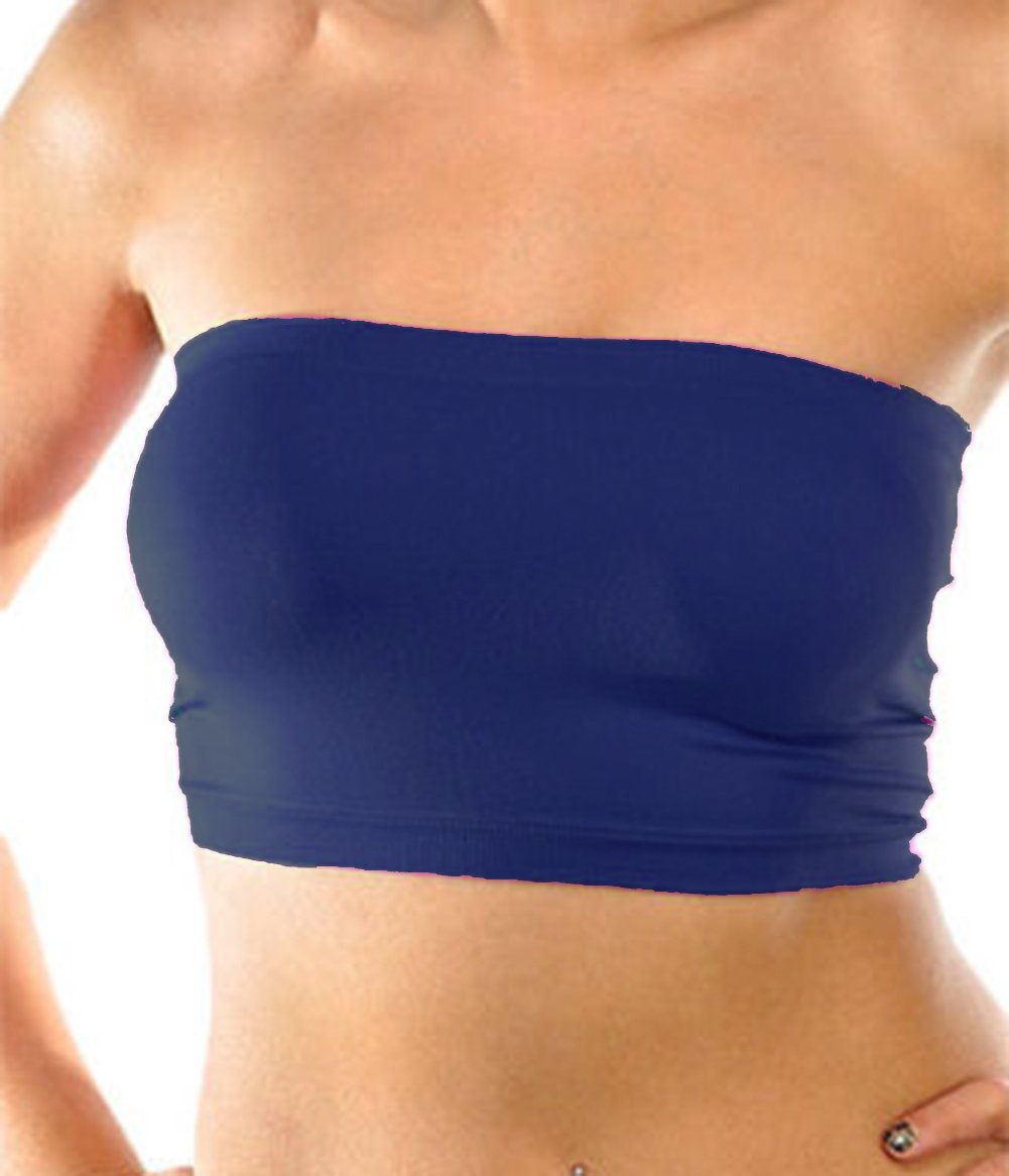 Women's Basic Stretch Layer Seamless Tube Bra Bandeau Top
