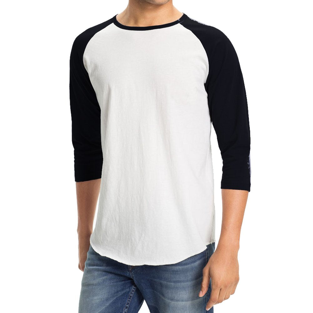 Hollywood Star Fashion Men's Plain Baseball Athletic 3/4 Sleeve Tee Shirt