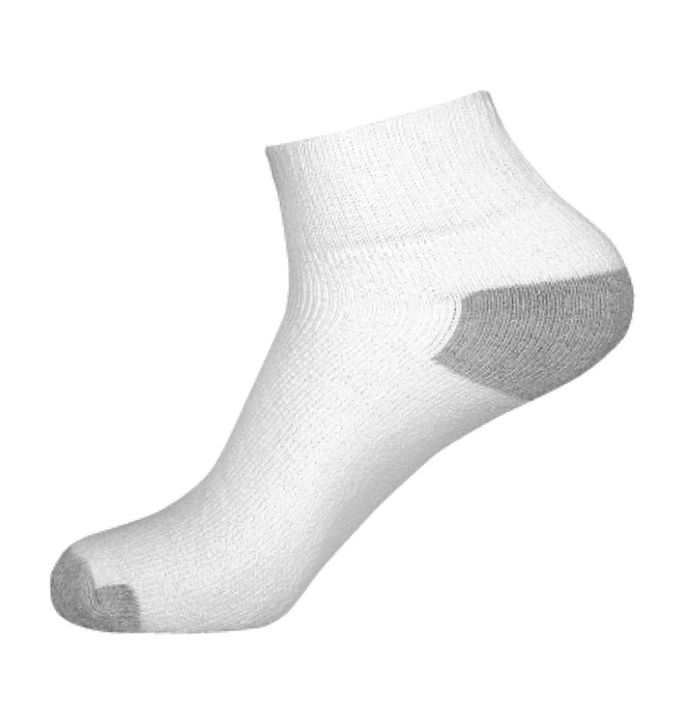 12 pk Pack Men's ankle length full cushioned Athletic socks