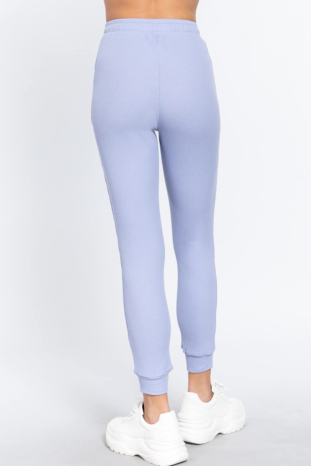 Women's Waist Band Side Pocket Long Pants