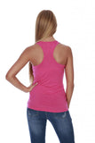 Hollywood Star Fashion Women's Racerback Stretch Long Tee Basic Top