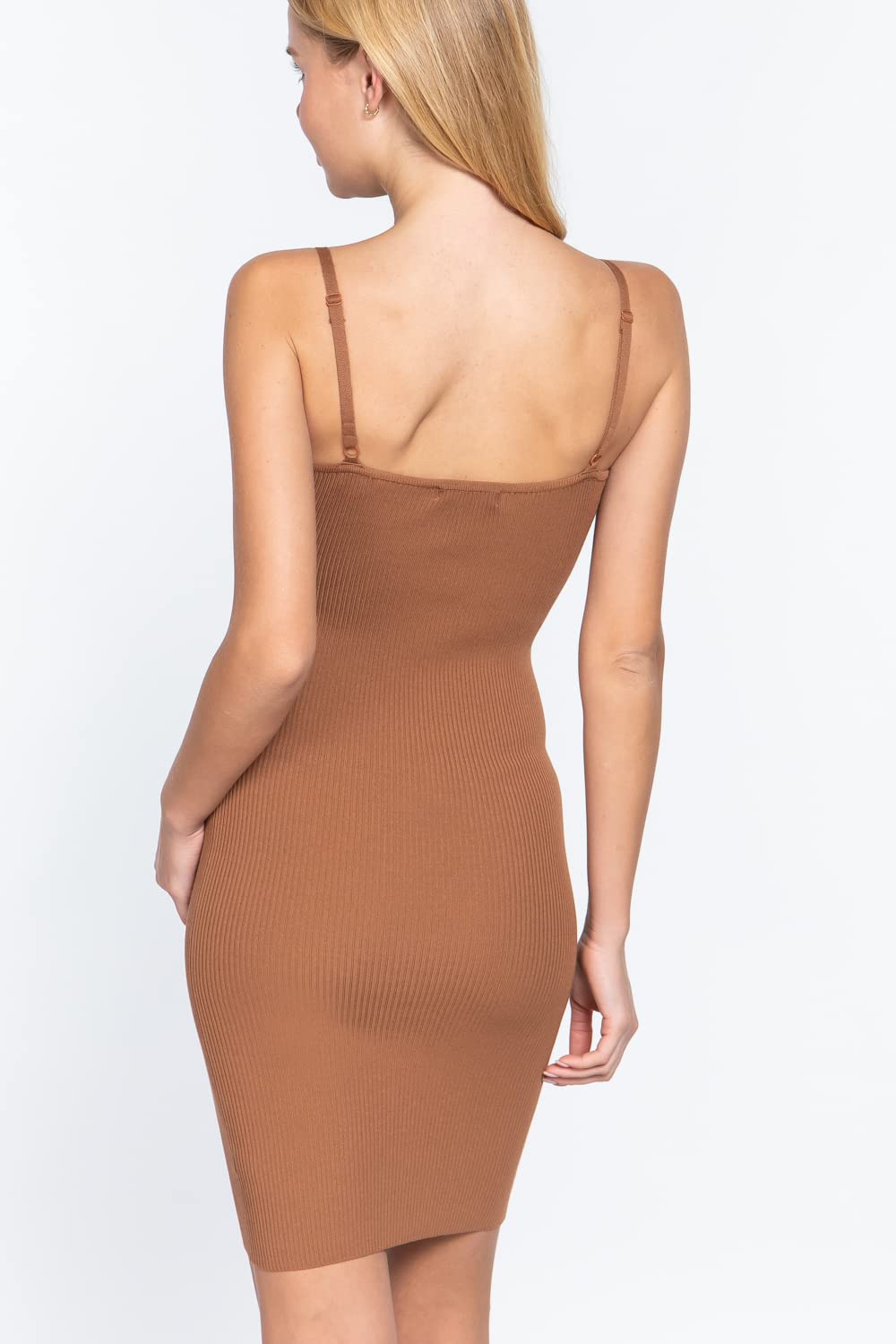 Women's Snap Button Cami Sweater Dress