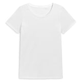 Women's Short Sleeve Crewneck Tee T Shirt Cotton Top