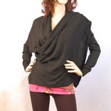 Wrap Style Cashmere Cardigan Knit Fly Away Sweater