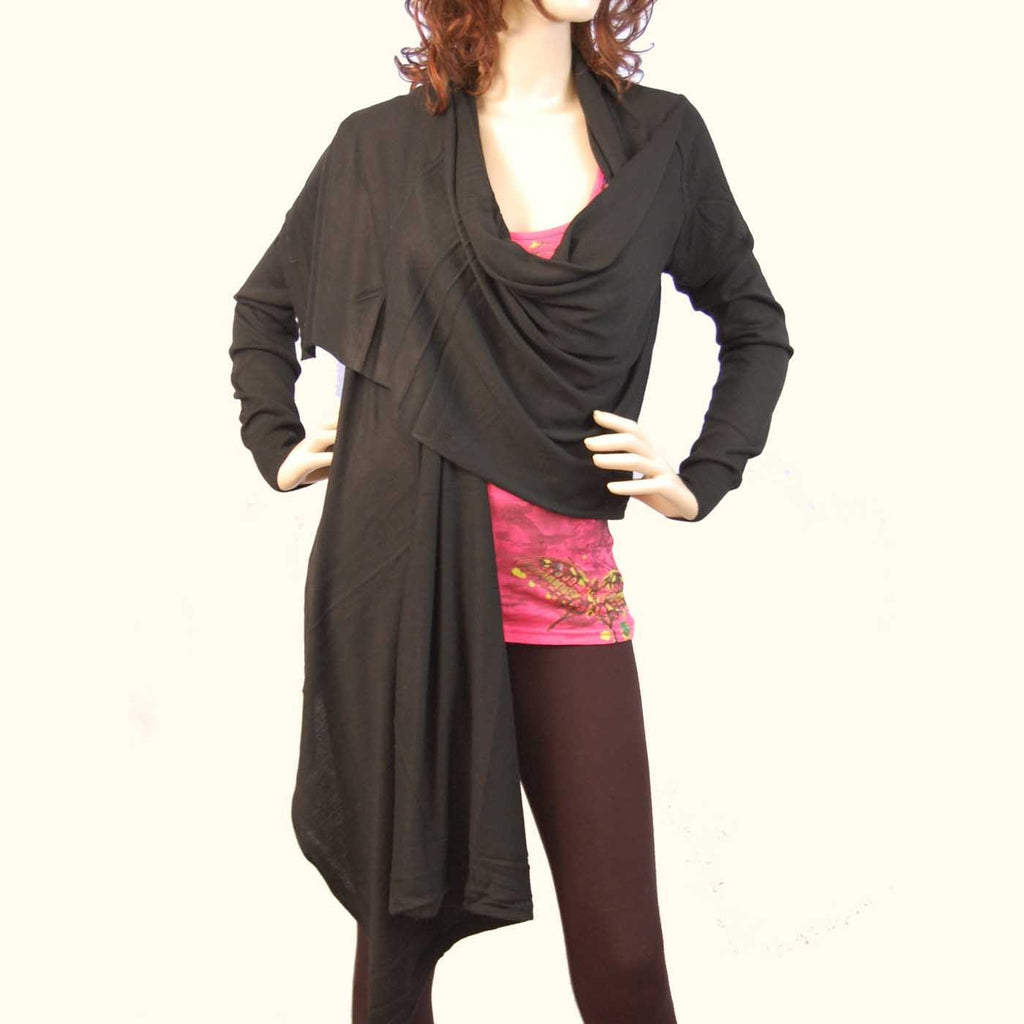 Wrap Style Cashmere Cardigan Knit Fly Away Sweater