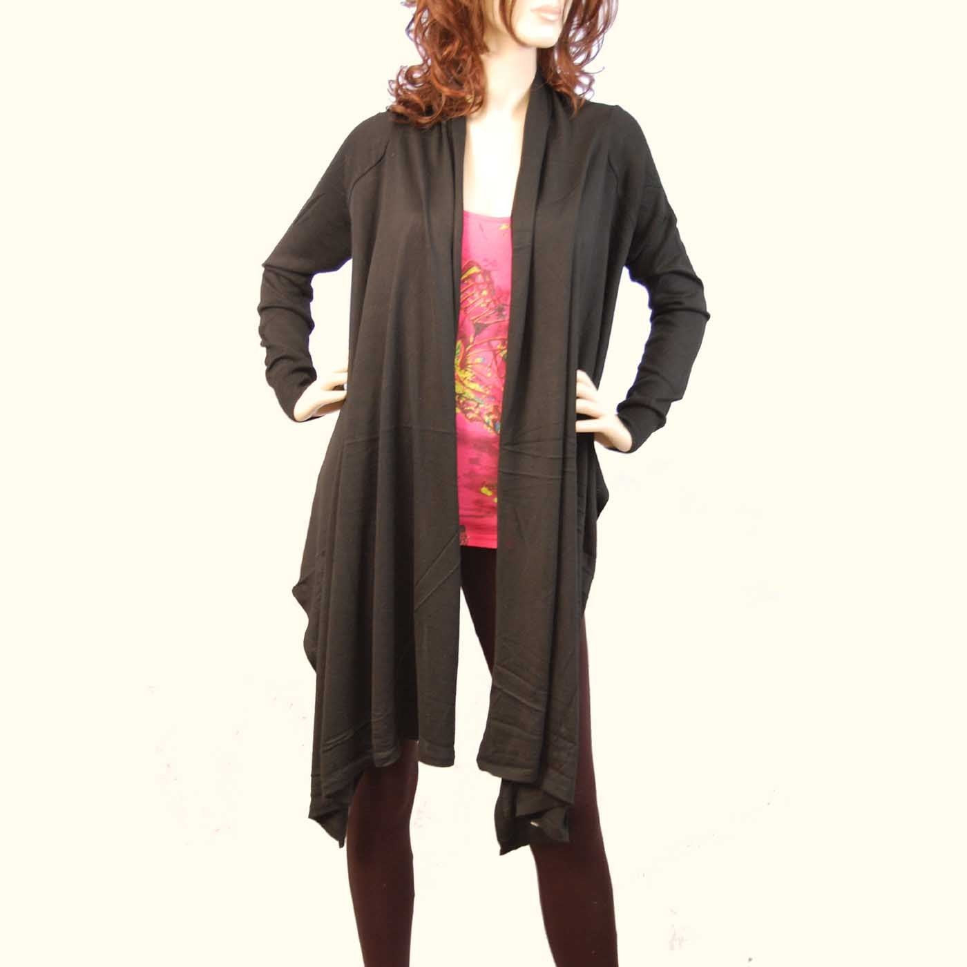 Wrap Style Cashmere Cardigan Knit Fly Away Sweater