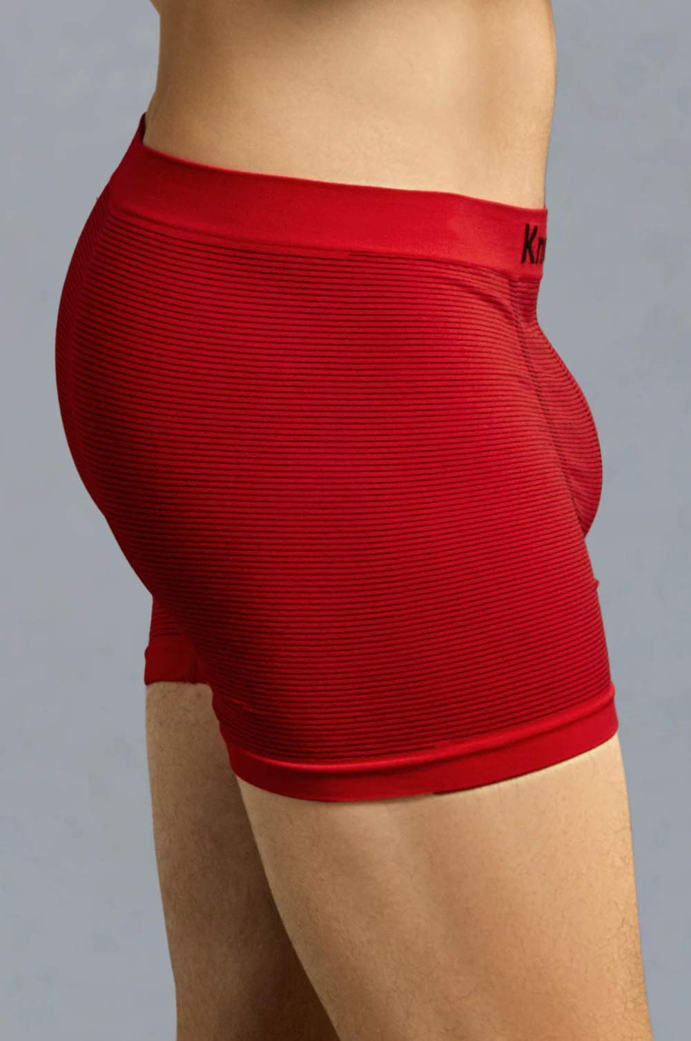 Men's 6 Pack One Size Knocker Seamless Boxer Briefs Underwear Assorted Colors (OneSize, Assorted Colors)