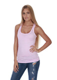 Hollywood Star Fashion Women's Racerback Stretch Long Tee Basic Top