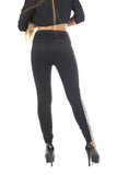 Hollywood Star Fashion High Waisted Back Zip Up Semi Stretch Jeggins Leggings Dress Pants