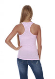 Hollywood Star Fashion Women's Racerback Stretch Long Tee Basic Top