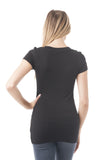 Women's Short Sleeve V-Neck Casual Basic Plus Size Tee T-Shirt