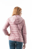 Long Sleeve Light Weight Hooded Packable Down Jacket with Carry Bag