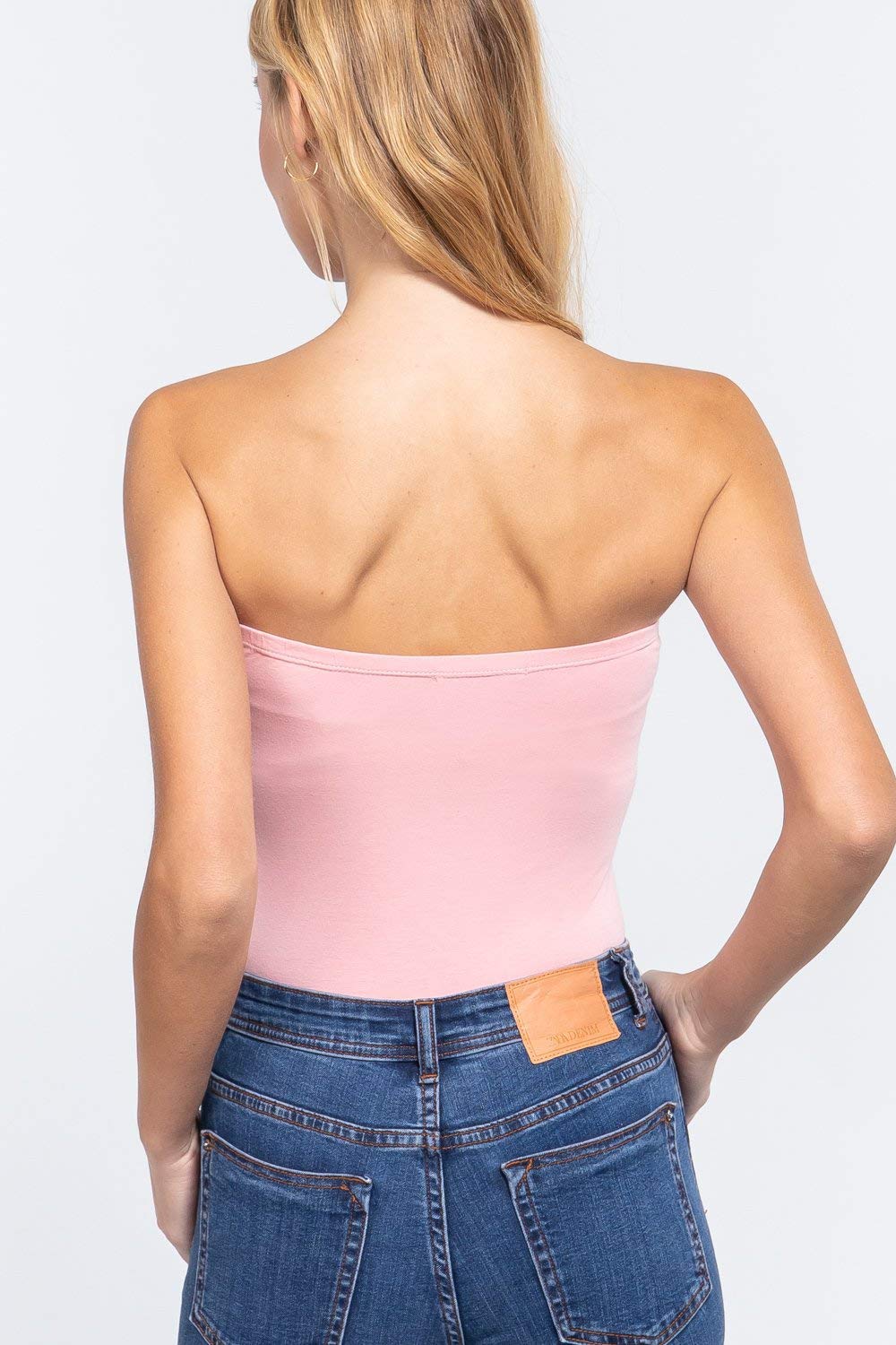 Women's Cotton Strapless Sexy Tube Bodysuit