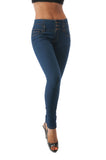 Hollywood Star Fashion High Waisted 3 Button Skinny Jean