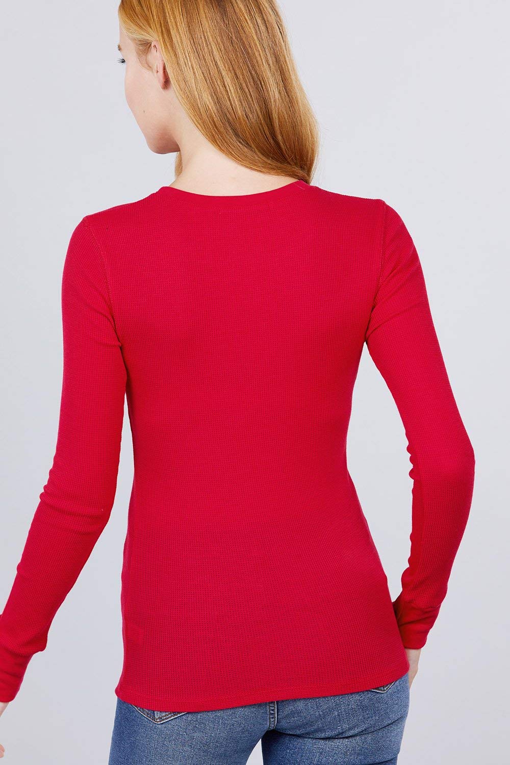 Khanomak Women's Long Sleeve Crewneck Thermal Top Shirt