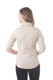 3/4 Sleeve Stretch Button Down Collar Shirts