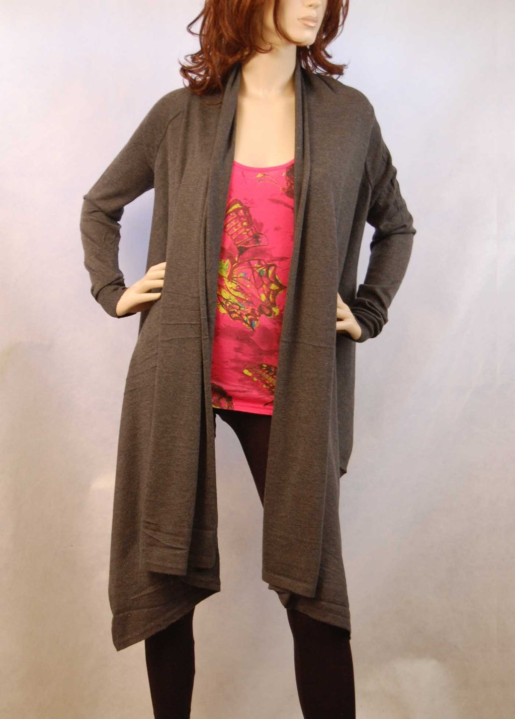 Wrap Style Cashmere Cardigan Knit Fly Away Sweater