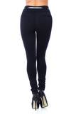 Hollywood Star Fashion High Waisted Long Skinny Pants With Belt