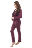 Velour Classic Hoodie Sweat Suit Jacket and Pants Set Velvet Tracksuit with Pockets1