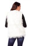 Hollywood Star Fashion Women's Artificial Sleeveless Faux Fur Coat Vest Jacket