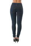 Hollywood Star Fashion High Waisted 3 Button Skinny Jean