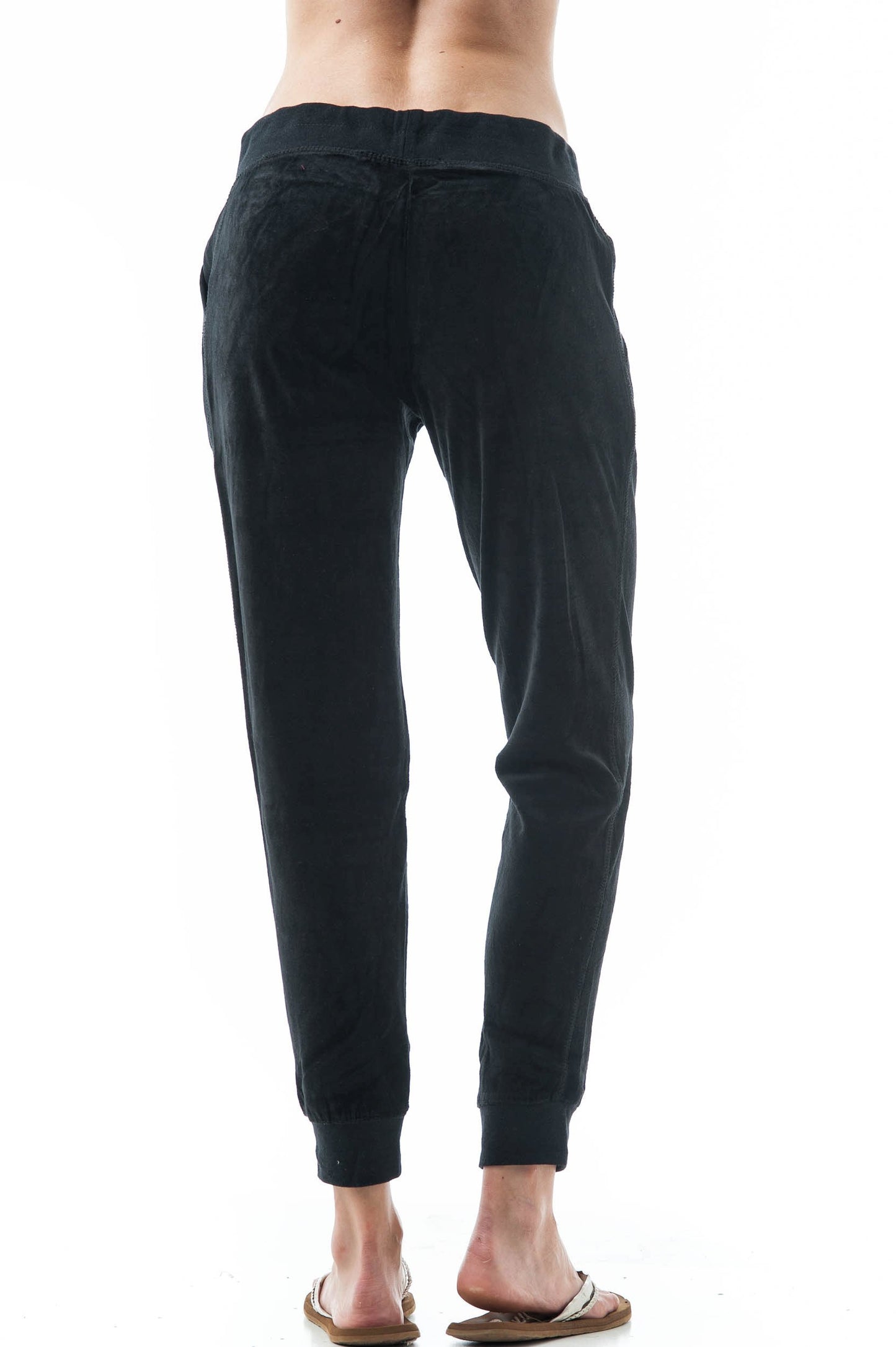 Women's Velvet Velour Jogger Pants with Drawstring & Pockets