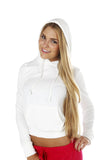 Hollywood Star Fashion Women's Terry Span Hoodie Pullover with Front Pockets