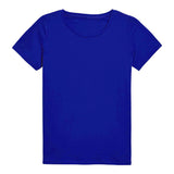 Women's Short Sleeve Crewneck Tee T Shirt Cotton Top