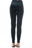 Plain Velvet Velour Elasticized Waistband Legging Pants