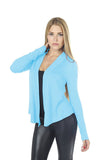 Hollywood Star Fashion Women's Open Front Flyaway Long Sleeves Knit Cardigan