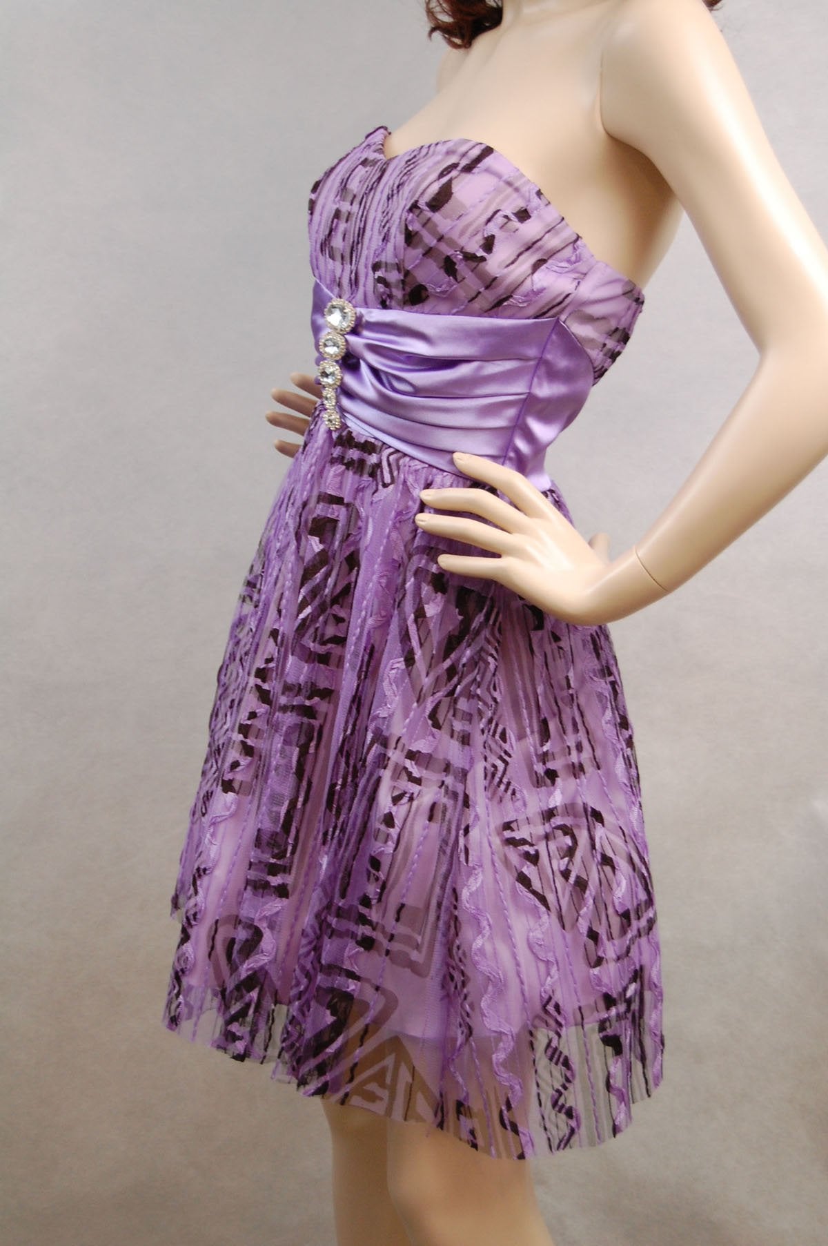 Sexy Unique Print Chiffon Cocktail Dress Cocktail Gown Prom Holiday