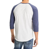 Men's Plain Baseball Athletic 3/4 Sleeve 100% Cotton Tee Shirt