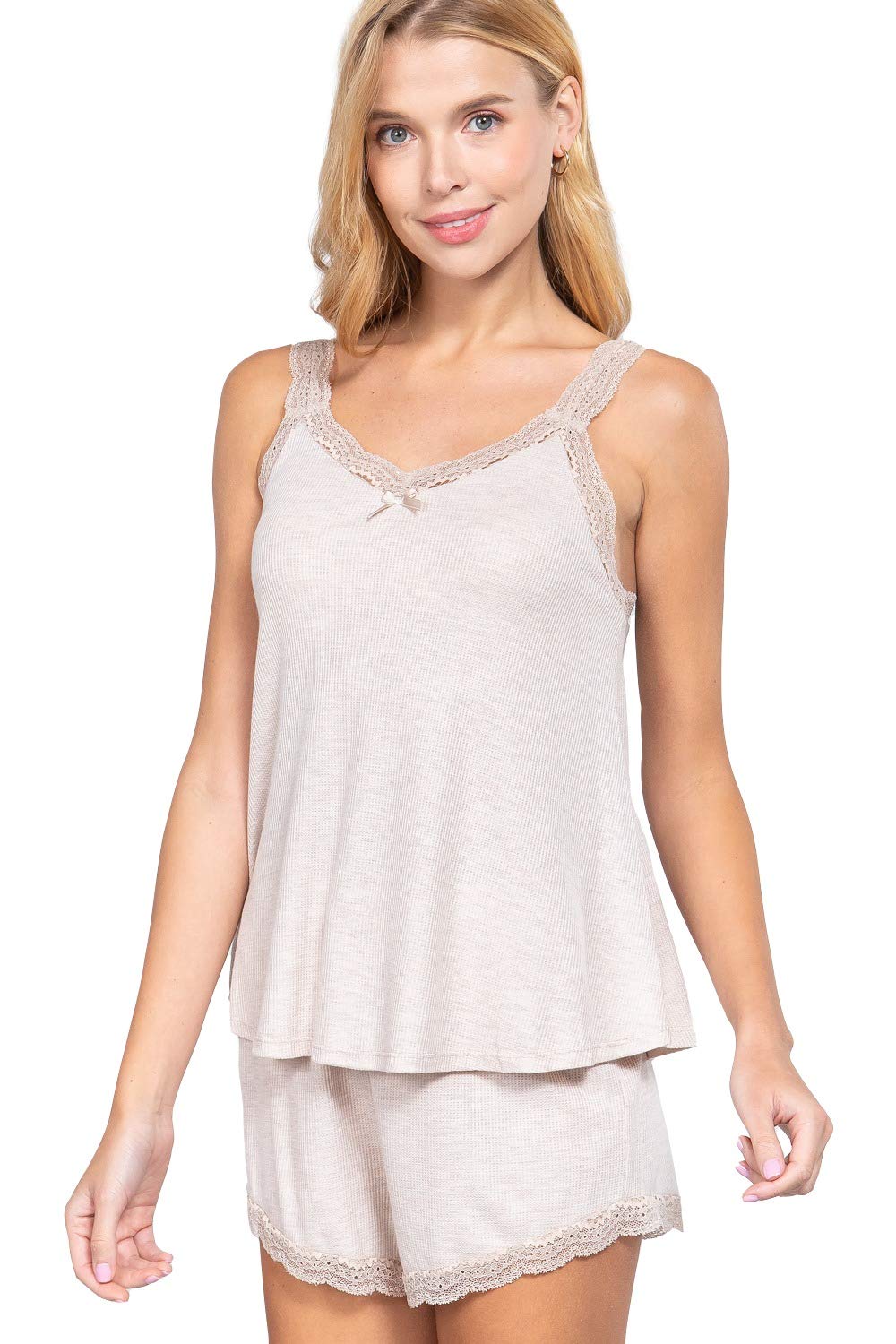 Women's Thermal Lace Trim Flare Set