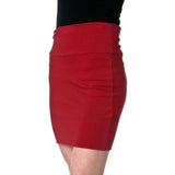 Stretch Simple Cotton Mini Skirt Minijoup Basic Plain Skirt
