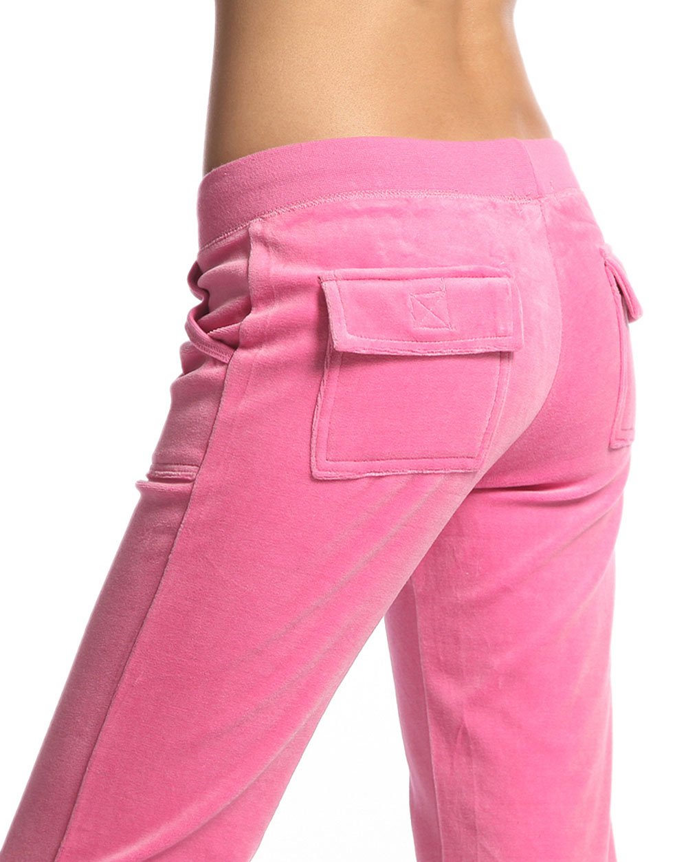 Velour Classic Sweat Pants Velvet with Pockets