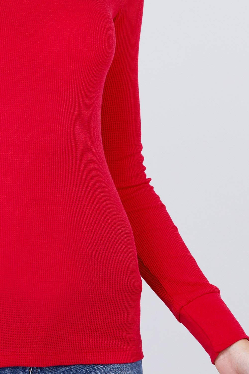 Khanomak Women's Long Sleeve Crewneck Thermal Top Shirt