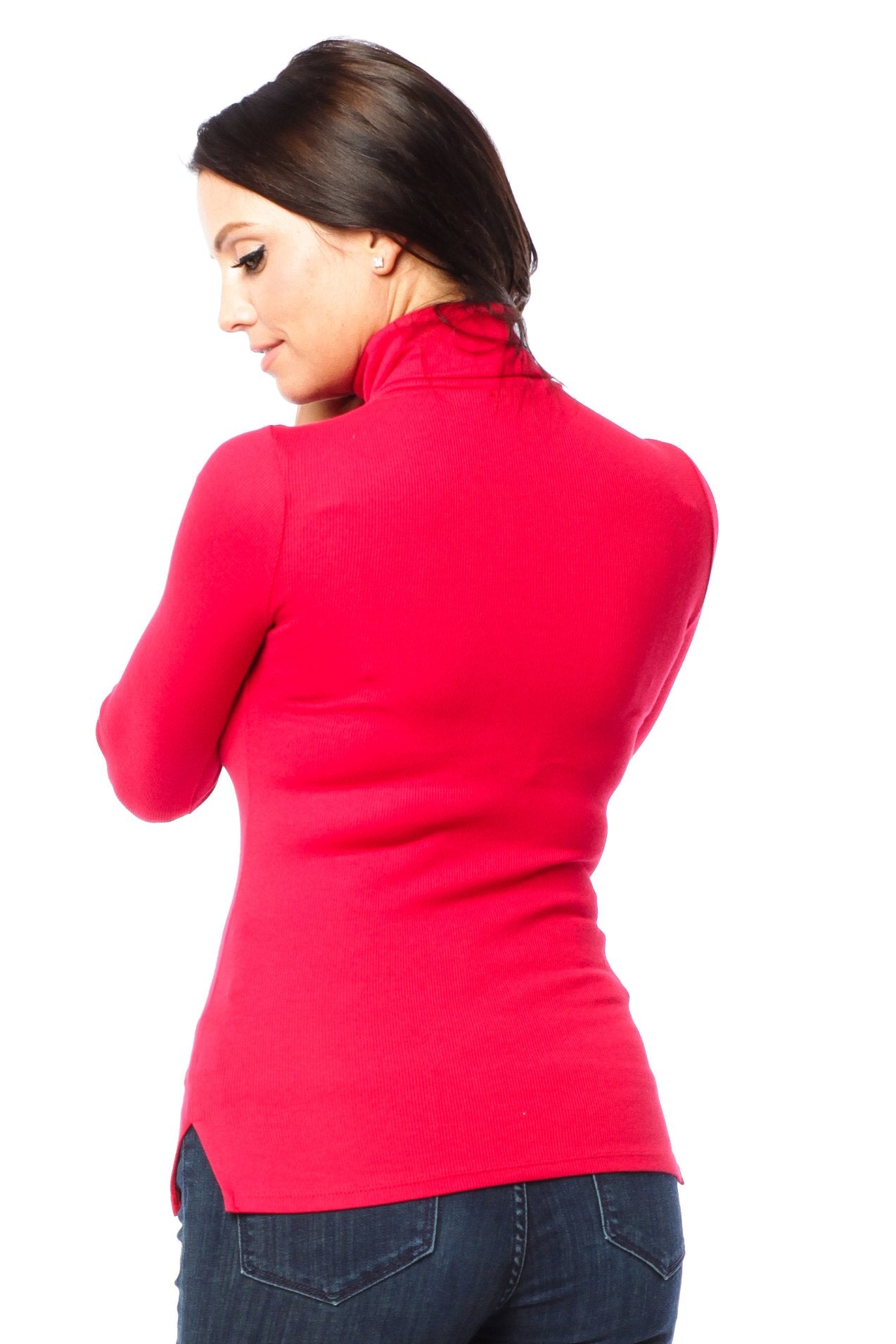 Hollywood Star Fashion Long Sleeve High Turtle Neck Top