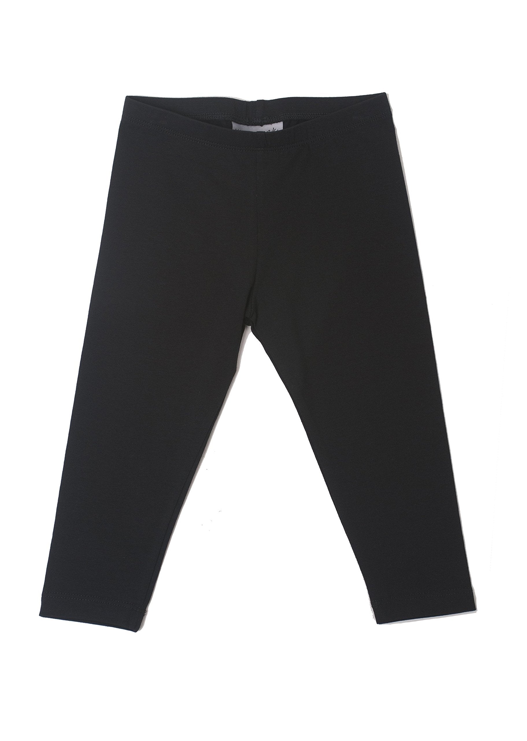 Hollywood Star Fashion Khanomak Kids Girls Capris Crop Cotton Leggings Tights Pants (Sizes 2T- 12 yrs)