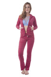 Velour Classic Hoodie Sweat Suit Jacket and Pants Set Velvet Tracksuit with Pockets1